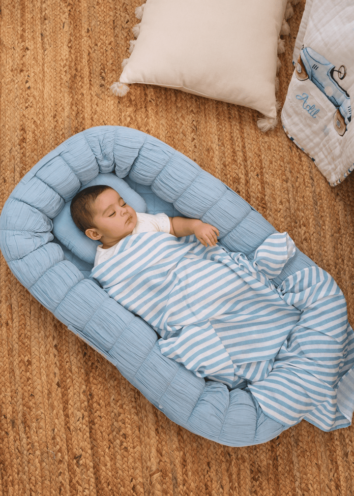 Sleel Cloud ( Blue ) + Roadster Baby Blanket