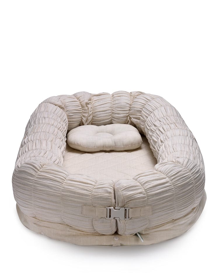 The Sleep Cloud Nest - Ecru + Rocking Horse Baby Blanket