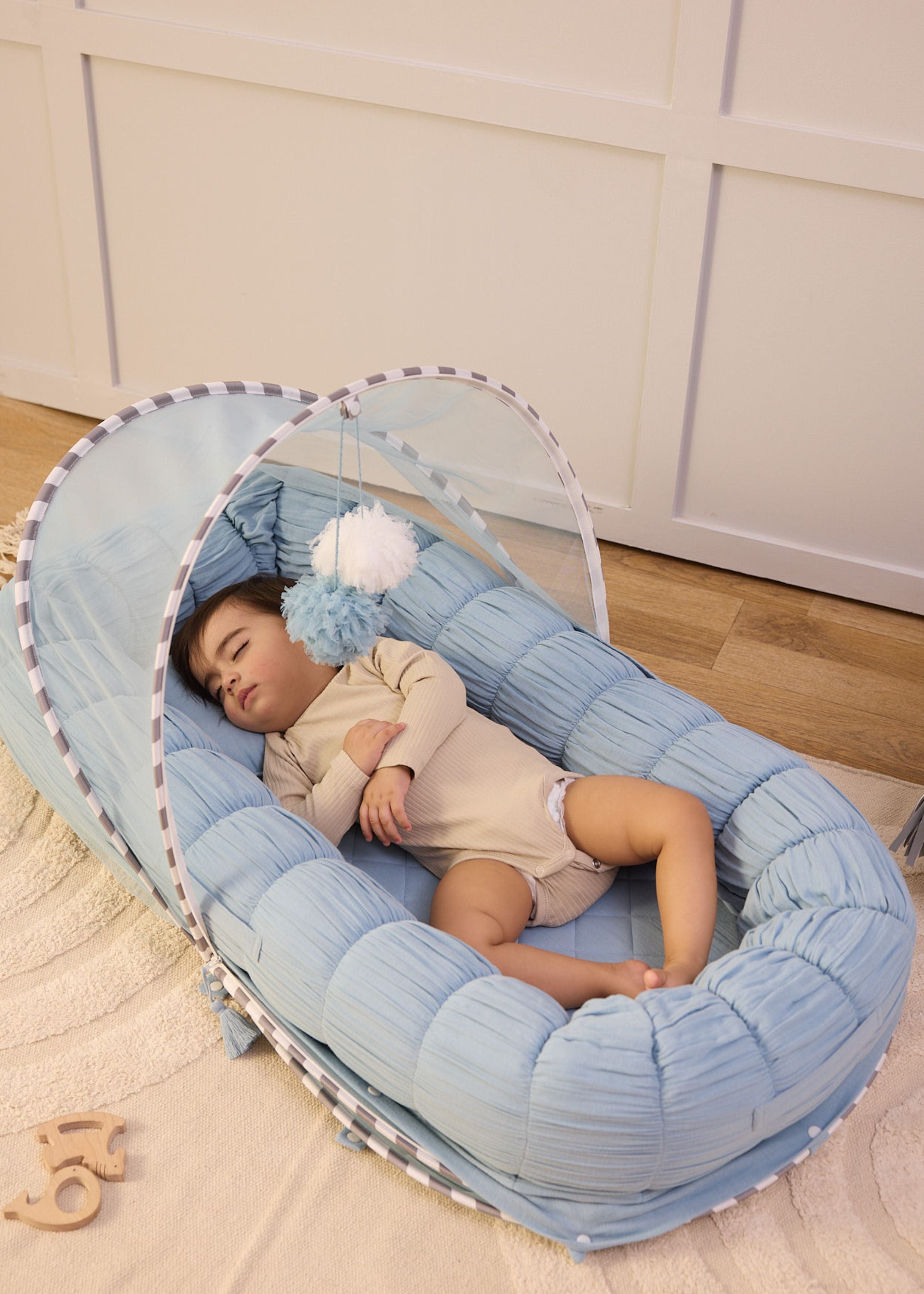 Sleel Cloud ( Blue ) + Roadster Baby Blanket