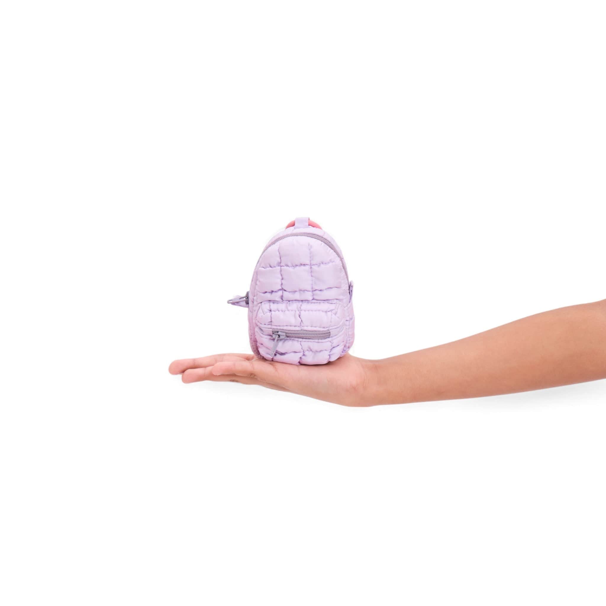 Boba Mini Keychain Backpack Lilac