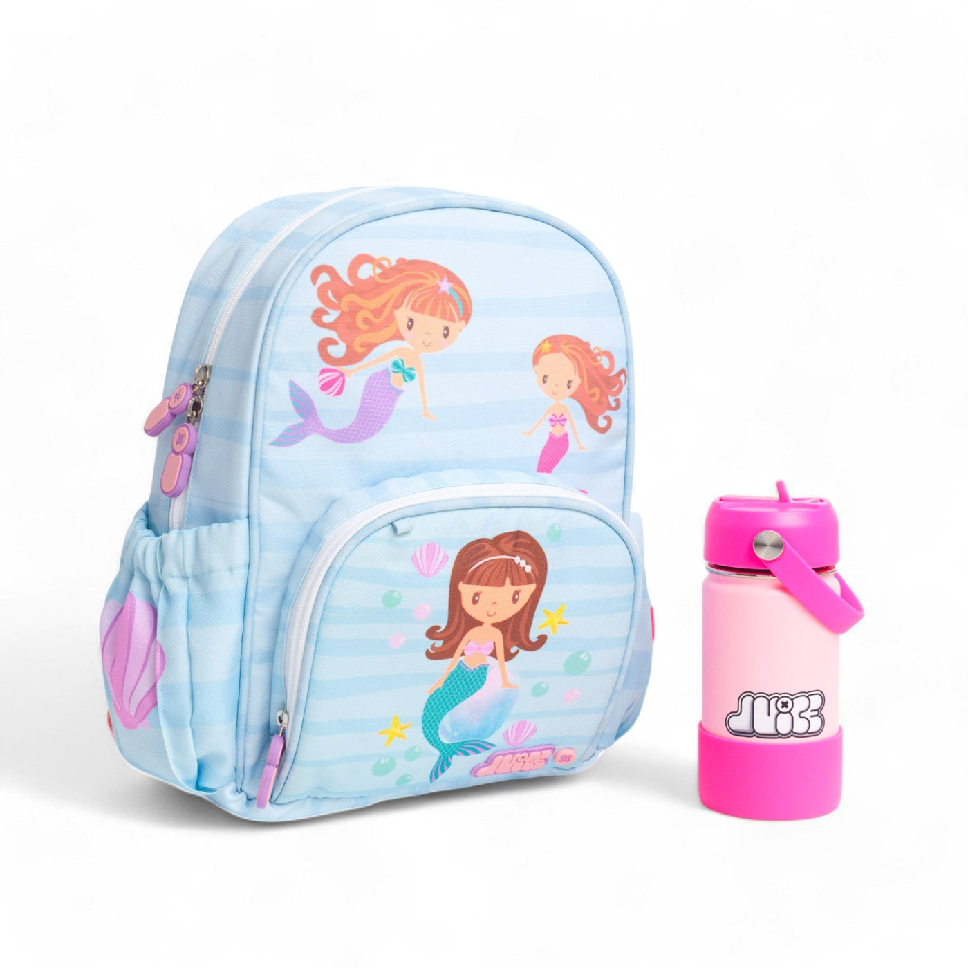 Mermaid Small Backpack + Bottle Set