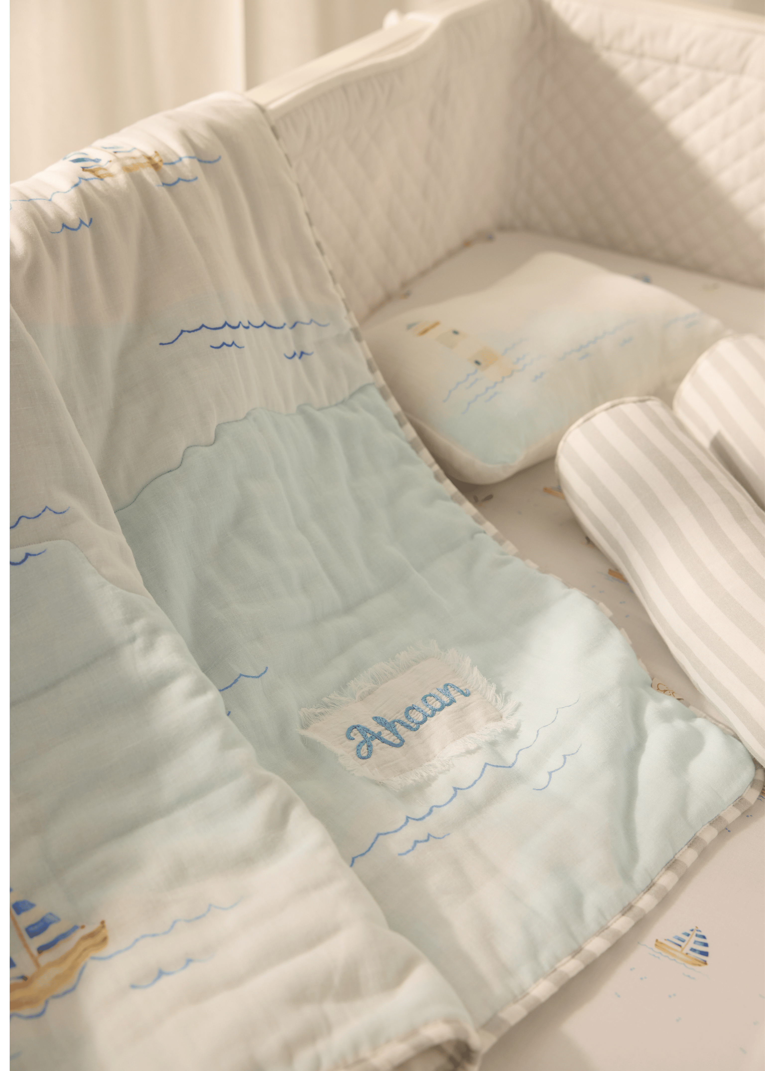 Комплект постельного белья для детской кроватки "Ривьера"