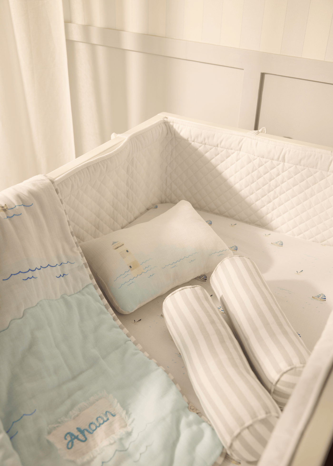 Комплект постельного белья для детской кроватки "Ривьера"