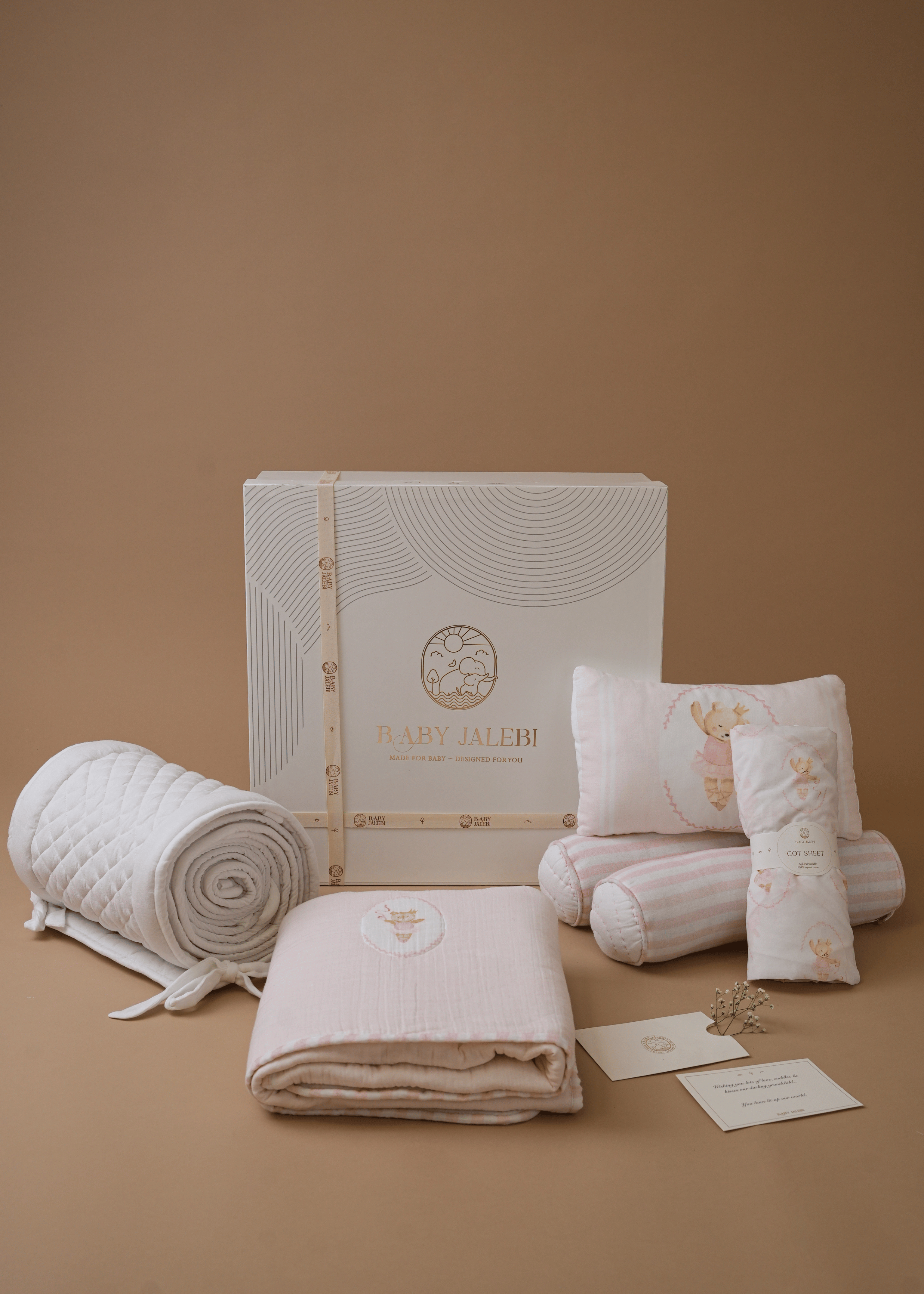 Полный комплект постельного белья для кроватки Prima Ballerina Bear с бампером